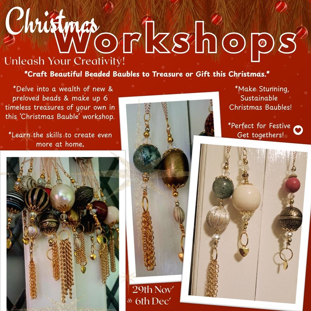 Beaded Baubles Christmas Workshop 29th Nov' 2025 10.30am - 12.30pm