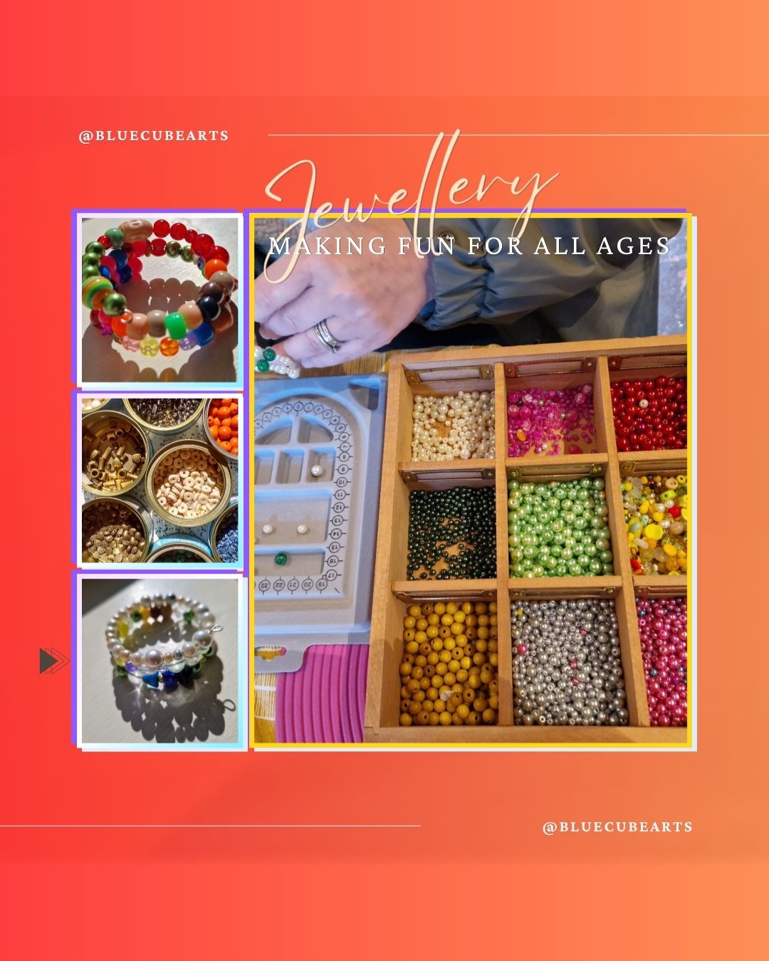 Jewellery Making Experiences | Hen Parties, Birthdays & Team Building | Blue Cube Arts