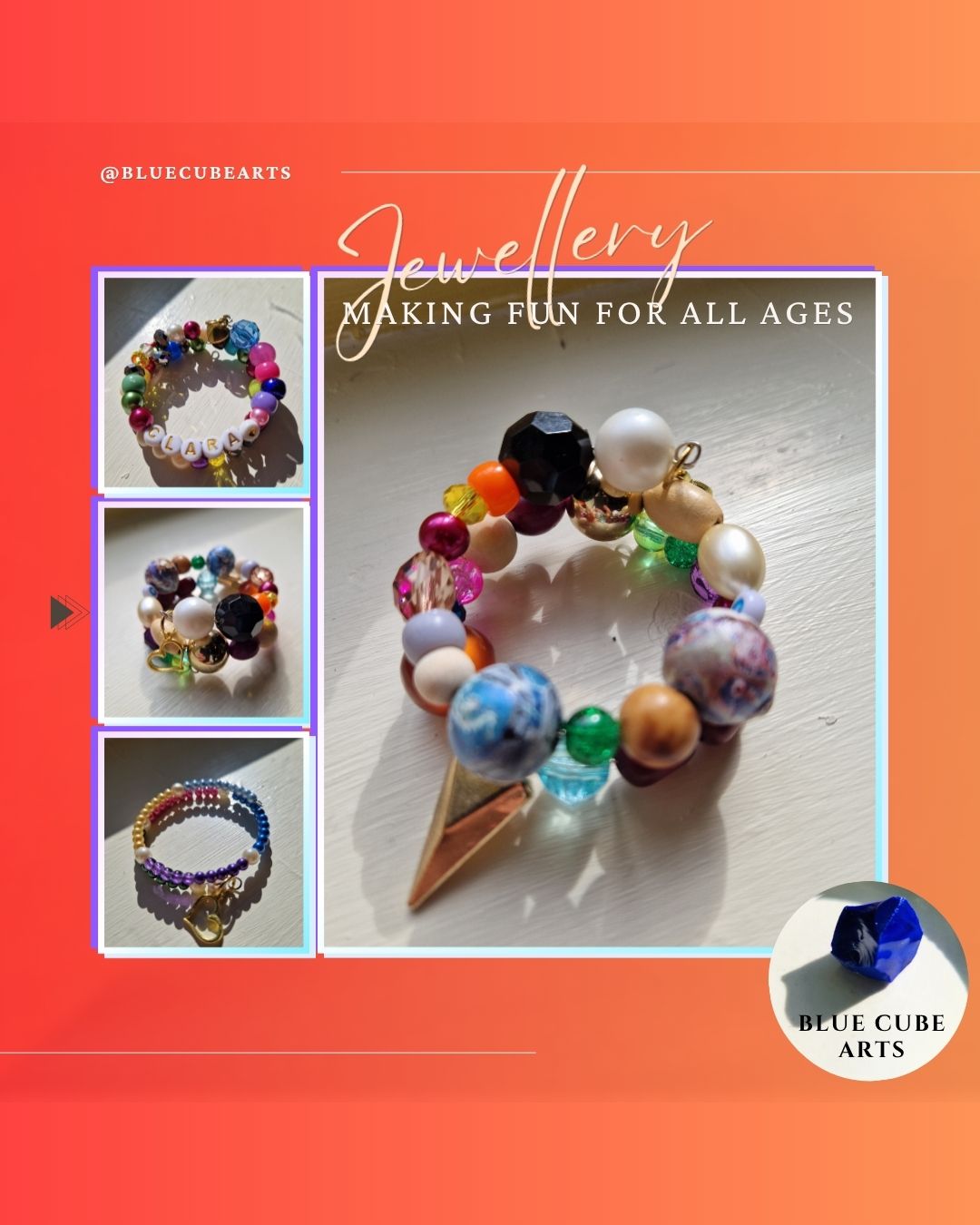 Jewellery Making Experiences | Hen Parties, Birthdays & Team Building | Blue Cube Arts